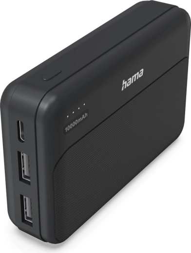 Hama Power Pack Pocket 10 powerbank 10 000 mAh ανθρακί (2× USB-A)