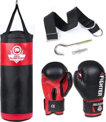 Παιδικό σετ πυγμαχίας DBX BUSHIDO Kids 60 cm – σάκος, γάντια 6 oz και ανάρτηση