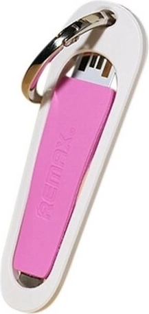 Remax RC-024i μπρελόκ καλώδιο Lightning 8 cm ροζ