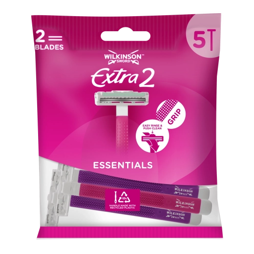 Γυναικείο ξυραφάκι μίας χρήσης WILKINSON Extra 2 Beauty, 5 τεμ.