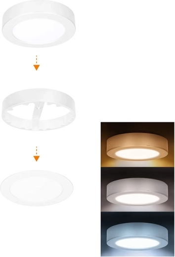 Solight LED mini πάνελ μπάνιου 2 σε 1, 12 W, 1020 lm, IP54, λευκό