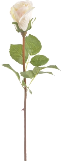 Τεχνητό λευκό τριαντάφυλλο 51 cm