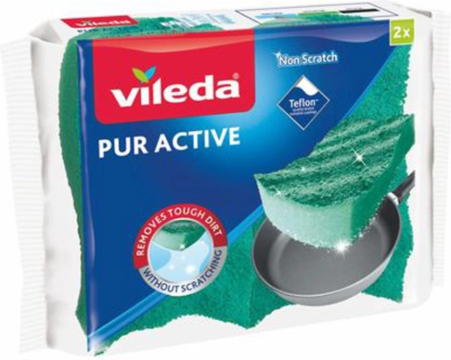Σφουγγάρι μεσαίο Vileda Pur Active 2 τεμ.