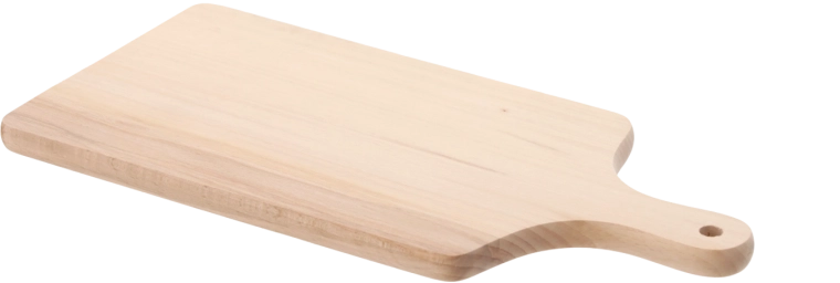 Ξύλο κοπής από ξύλο οξιάς 38 × 17,5 cm με λαβή