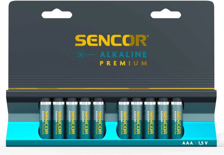 Αλκαλικές μπαταρίες AAA Premium Sencor - 10 τεμάχια