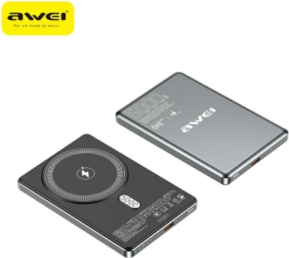 Awei PA-30 MagSafe powerbank 5000 mAh γκρι