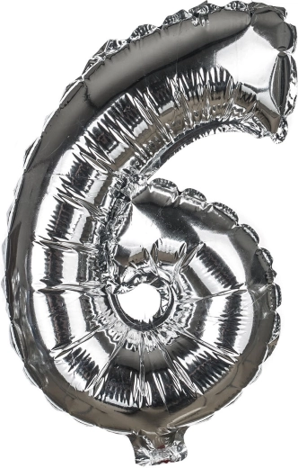 Μπαλόνι αλουμινίου αριθμός 6, 30 cm – MY PARTY