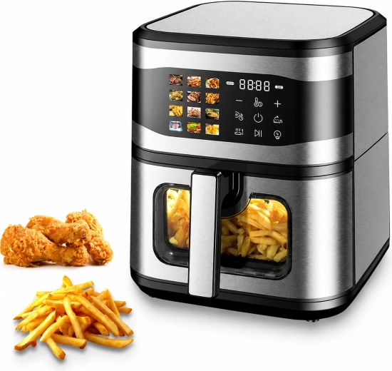 Φριτέζα θερμού αέρα (air fryer) 8 l 1700 w με 12 προγράμματα