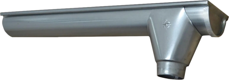 Δεξιό τελικό λούκι P+V 330 mm, γαλβανισμένος χάλυβας, 1 m