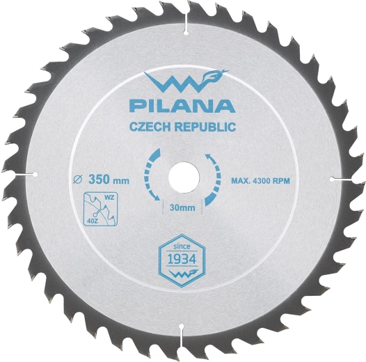 Δισκοπρίονο PILANA SK 5255 WZ 350 × 3,0 × 30, 40 δόντια