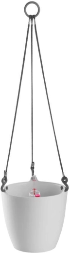 Κρεμαστή γλάστρα ARIELLA 25 cm λευκή