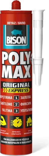 Bison Poly Max Express λευκή κόλλα γενικής χρήσης και στεγανωτικό 425 g