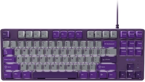 Fury Kanabo K2 μηχανικό gaming πληκτρολόγιο US, γκρι‑μωβ