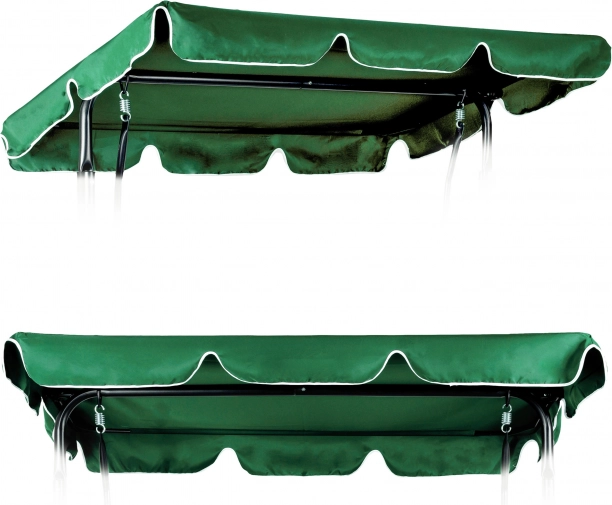 Αδιάβροχη σκεπή για κήπινη κούνια 200 × 120 cm πράσινη MultiGarden