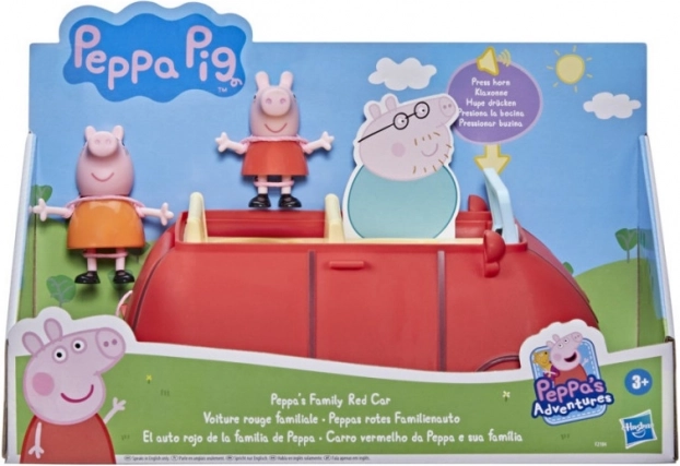 Peppa Pig οικογενειακό αυτοκίνητο με φιγούρες Peppa και Μαμά Γουρουνάκι