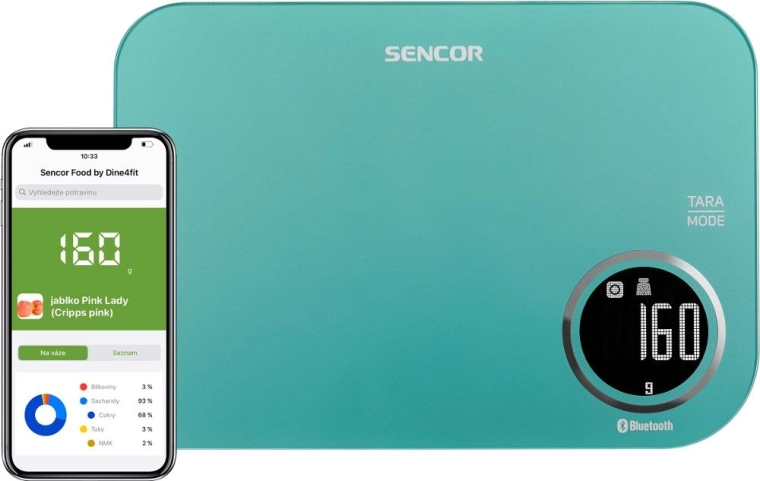 Έξυπνη κουζυγική ζυγαριά Sencor SKS 7071GR