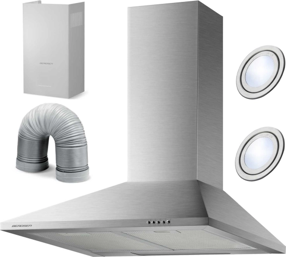 Καμινάδα απορροφητήρα 60 cm BERDSEN BT-213 inox