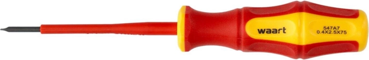 Μονωμένο επίπεδο κατσαβίδι SL 2,5 × 75 mm