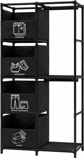 Υφασμάτινη αρθρωτή ντουλάπα-οργανωτής RENEW FORCE με συρτάρια