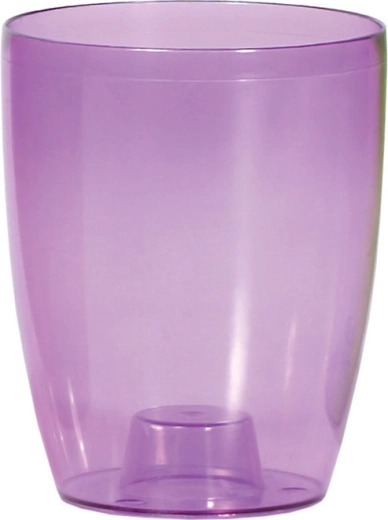 Γλάστρα για ορχιδέα Coubi Orchid 13 cm διάφανη μωβ