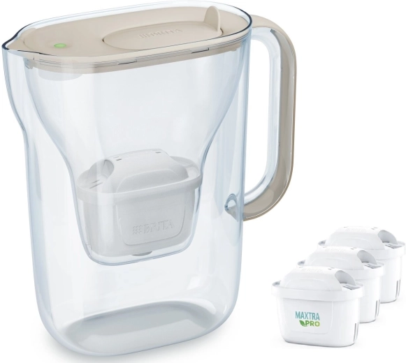 Κανάτα φιλτραρίσματος Style Essential 2,4 l, αμμουδιά + 3 φίλτρα