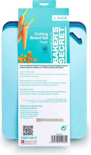 Baker's Secret σετ 4 επιφανειών κοπής 38 × 29 cm