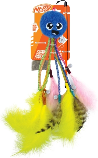 NERF CAT διαδραστικό ραβδί για γάτες με χταποδάκι και κουδουνάκια 30 cm