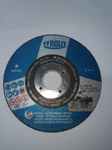 Δίσκος κοπής για χάλυβα 115 × 2,5 × 22,2 mm