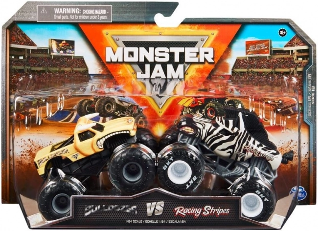 Monster Jam μεταλλικά μοντέλα monster truck 1:64 – σετ 2 αυτοκινήτων