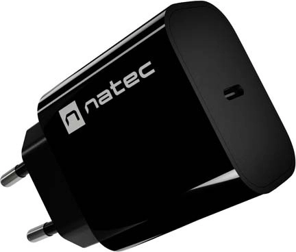Natec Ribera φορτιστής πρίζας USB‑C 20 W μαύρος