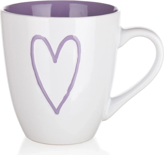 Κεραμική κούπα Hearts 550 ml – μίξη χρωμάτων