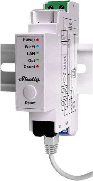 Έξυπνος μετρητής κατανάλωσης ενέργειας SHELLY Wi‑Fi/LAN