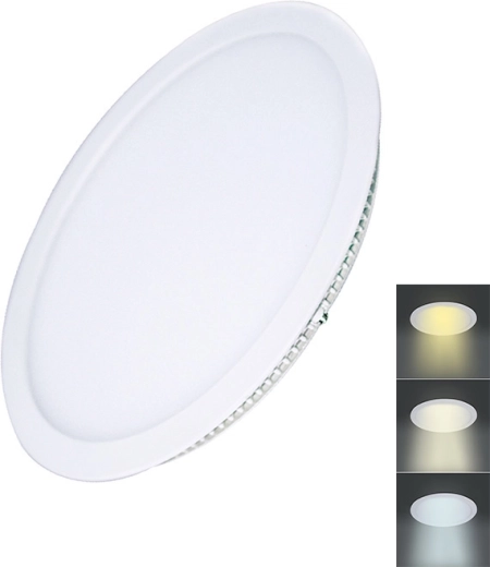 Solight στρογγυλό mini πάνελ LED 18 W για χωνευτή τοποθέτηση σε ψευδοροφή