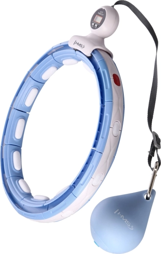 Μασάζ hula hoop με βάρος και μετρητή HMS HHM15, μπλε