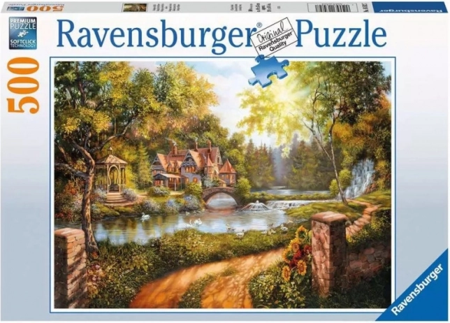 Παζλ Ravensburger Καλύβα δίπλα στο ποτάμι 500 κομμάτια