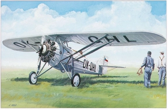 Μοντέλο Morane Saulnier MS 230 9,4x14,6cm σε κουτί 25x14,5x4,5cm