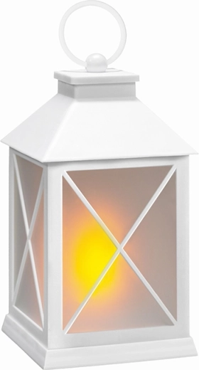 Solight LED λευκό χριστουγεννιάτικο φανάρι με χρονοδιακόπτη