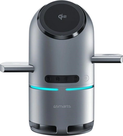 Ασύρματη βάση φόρτισης 3σε1 4smarts ChargeBot Sound Qi2 γκρι