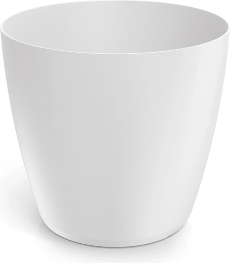 Γλάστρα Mate 13,8 cm λευκή πλαστική
