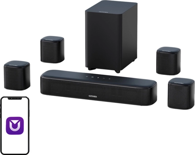 Ultimea Aura A40 σετ soundbar 7.1 με subwoofer και δορυφορικά ηχεία