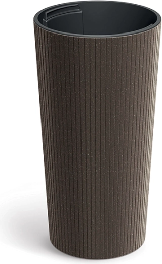 Γλάστρα Lamia Slim Eco Wood καφές