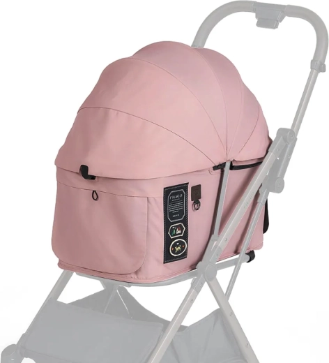 FIKAGO στέγαστρο και κάλυμμα για καρότσι FTG2 mist pink