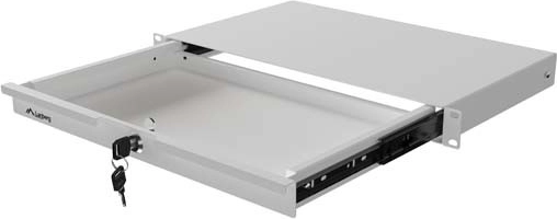 Κλειδωμένο συρτάρι rack Lanberg 19" 1U, 270 mm, γκρι