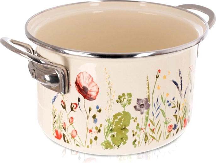 Κρεμ εμαγιέ κατσαρόλα Maki 22 cm, 4 l
