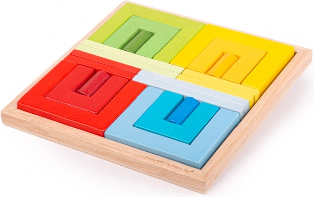 Ξύλινα σχήματα κατασκευών BIGJIGS TOYS