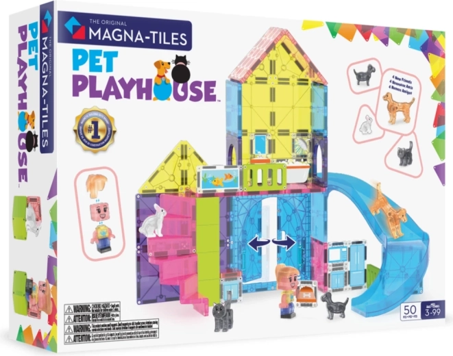 Magna-Tiles σπιτάκι για ζωάκια 50 τεμαχίων