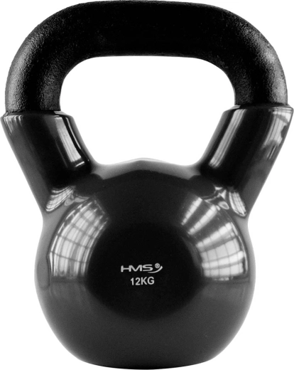 Ατσάλινο kettlebell με επικάλυψη βινυλίου 12 kg HMS