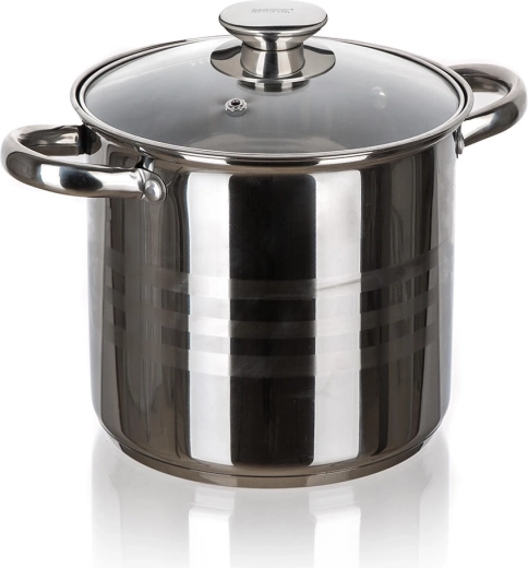Ανοξείδωτη κατσαρόλα με γυάλινο καπάκι 18 cm 4,3 l LIVING