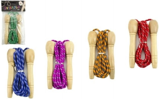 Σχοινάκι με Ξύλινη Λαβή σε Διάφορα Χρώματα