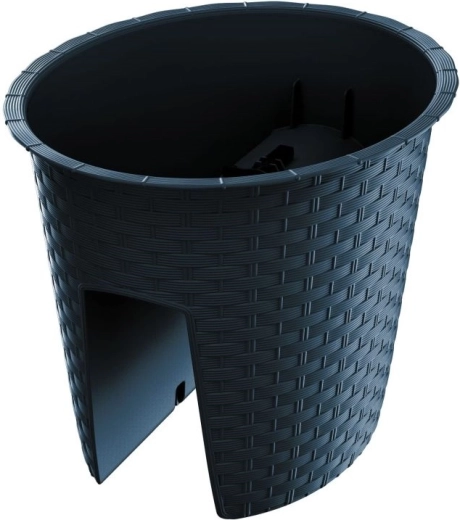Ζαρντινιέρα για κιγκλίδωμα Ratolla Oval 30 cm ανθρακί